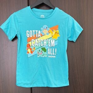 Pokemon Blue Short Sleeve Tee Gotta Catch 'Em All